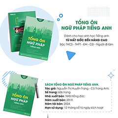 Tổng Ôn Ngữ Pháp Tiếng Anh - Cô Trang Anh (Bản mới nhất) - Moonbook 250k
