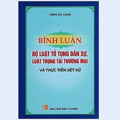 Bình Luận Bộ Luật Tố Tụng Dân Sự, Luật Trọng Tài Thương Mại Và Thực Tiễn Xét Xử 305k Dân Hiền