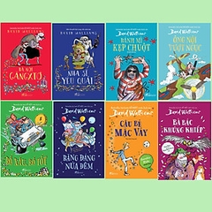 Combo David Walliams (8 cuốn) Bà nội Găngxtơ + Nha sĩ yêu quái +Bánh mì kẹp chuột +Ông nội vượt ngục + Bố xấu bố tốt + Băng đảng nửa đêm + Cậu bé mặc váy+ Bà bác khủng khiếp