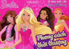40_Barbie Phong cách thời thượng- Tô màu khổ lớn với hơn 50 đề can