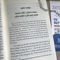 Tư Duy Ngoài Khuôn Khổ - Lãnh Đạo Tiến Bộ, Đổi Mới Thế Hệ - Minh Long 152k