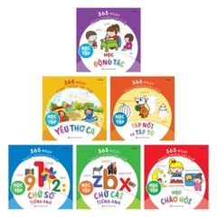 365 Ngày Phát Triển Trí Tuệ: Học Tập ( Bộ 6 Cuốn ) - Minh Long 85k