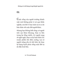 Không Có Từ Dễ Dàng Trong Thế Giới Người Lớn - TimeBooks 68k