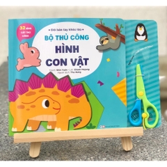 Thủ Công Cho Bé - Đôi Bàn Tay Khéo - Hình Con Vật - Tặng Kèm Chiếc Kéo An Toàn (Tân Việt)