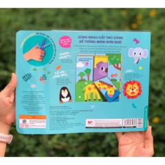 Thủ Công Cho Bé - Đôi Bàn Tay Khéo - Hình Con Vật - Tặng Kèm Chiếc Kéo An Toàn (Tân Việt)