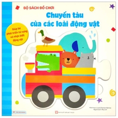 Combo Bộ 2 cuốn Sách Đồ Chơi - Chuyến Tàu Của Các Loài Động Vật + Chuyến Xe Buýt Sắc Màu (Cho bé 0-3 tuổi) - Tân Việt 190k