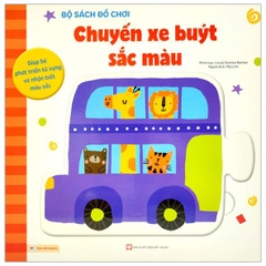 Combo Bộ 2 cuốn Sách Đồ Chơi - Chuyến Tàu Của Các Loài Động Vật + Chuyến Xe Buýt Sắc Màu (Cho bé 0-3 tuổi) - Tân Việt 190k