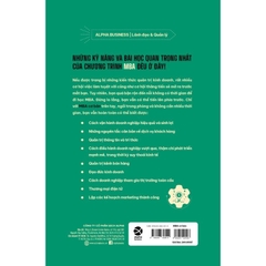 MBA Cơ Bản: Khóa Học Quản Trị Kinh Doanh Cấp Tốc Cho Người Bận Rộn - AlphaBooks 269k