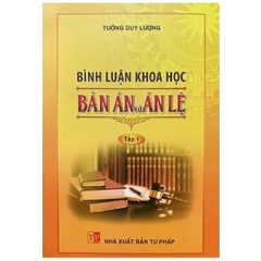 Bình luận khoa học Bản án và Án lệ - Tập 1 (DH) 350k
