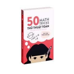 50 Thủ thuật toán Sách giải toán trong chớp mắt dành cho mọi lứa tuổi Bìa mềm - Á Châu Books 159k