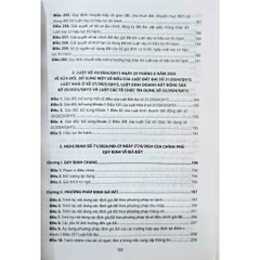 Luật đất đai năm 2024 và các văn bản hướng dẫn thi hành (NXB Công an nhân dân) 500k (DH)