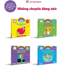 Combo 4 cuốn : Những Chuyển Động Nhỏ Kích Thích Giác Quan Và Trí Tưởng Tượng Cho Bé - Song Ngữ Anh Việt - Tân Việt