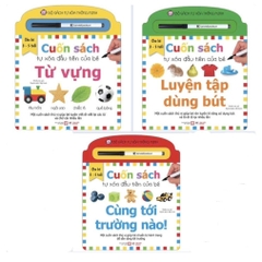Combo 3 cuốn : Cuốn Sách Tự Xóa Đầu Tiên Của Bé - Tân Việt