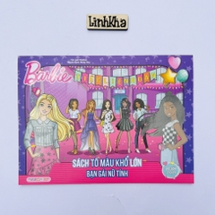 BarBie tô màu khổ lớn - Bạn Gái Nữ Tính - Tân Việt 55k