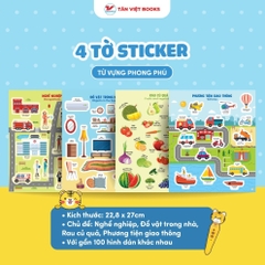 Bút Chấm Đọc Học Tiếng Anh Tân Việt 1500k - Bé Tự Học Tiếng Anh Qua Câu Chuyện Ngỗng Mẹ Đầu Tiên - Tân VIệt 1500k