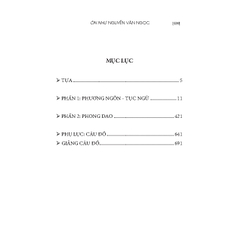 Tục ngữ phong dao (Theo bản in của Mặc Lâm năm 1967) ( Bìa mềm ) 145k  - MT