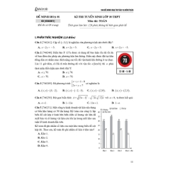 100 Đề Minh Họa Thi Vào 10 Môn Toán - Năm 2026 200k - MoonBook