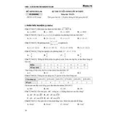 100 Đề Minh Họa Thi Vào 10 Môn Toán - Năm 2026 200k - MoonBook