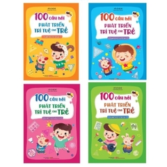 100 Câu Hỏi Phát Triển Trí Tuệ Cho Trẻ (từ 3-6 tuổi) - Sách tương tác trò chơi (lẻ tùy chọn) - Minh Long