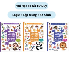 Combo B 3 cuốn : Logic + Tập trung + So sánh
