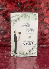 Phôi thiệp cưới VQ586 gập 3