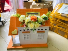 Thùng phong bì ngôi nhà 2 mái thường màu cam