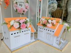 Thùng phong bì ngôi nhà 2 mái thường màu cam