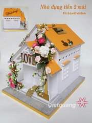 Thùng phong bì ngôi nhà 2 mái thường màu cam