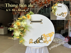 Thùng phong bì tròn hoa vàng