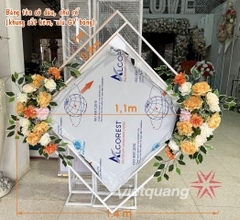 Tấm phông chính Alu vuông 1m không hoa