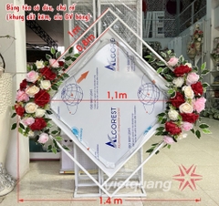 Tấm phông chính Alu vuông 1m không hoa