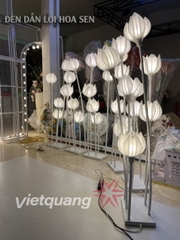Đèn dẫn lối hoa sen (5 bông)