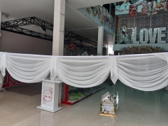 May cung vát vải nhúng kim tuyến trắng