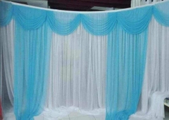 May cung vải nhúng kim tuyến xanh dương