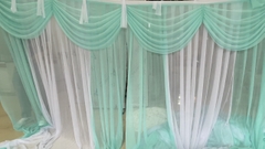 Tấm thả cửa sổ vải nhúng thường xanh ngọc