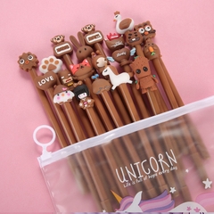 Set 20 bút bi cute kèm túi zip VQ1196
