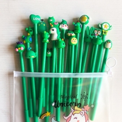 Set 20 bút bi cute kèm túi zip VQ1196