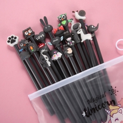 Set 20 bút bi cute kèm túi zip VQ1196