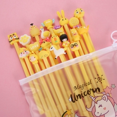 Set 20 bút bi cute kèm túi zip VQ1196