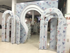 Cổng cưới lượn sóng 4U màu đỏ