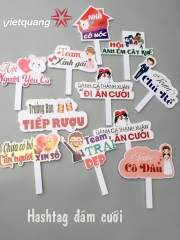 Bộ hashtag cầm tay đám cưới 11 chiếc