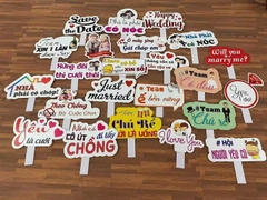 Bộ hashtag cầm tay đám cưới 11 chiếc