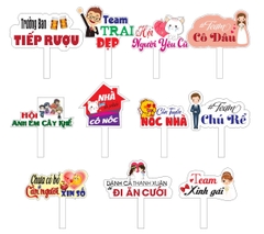 Bộ hashtag cầm tay đám cưới 11 chiếc