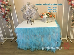 Khăn trải bàn bèo mây xanh 0.7 x 1.2 m