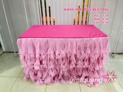 Khăn trải bàn bèo mây đỏ 0.7 x 1.2 m