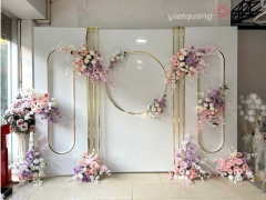 Bộ phông chính khung sắt vàng