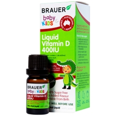 BRAUER LIQUID VITAMIN D 400IU / SIRO BỔ SUNG VITAMIN D CHO TRẺ SƠ SINH TRỞ LÊN