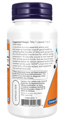 NOW FOODS L-CARNITINE 500mg / VIÊN UỐNG HỖ TRỢ GIẢM CÂN, ĐỐT CHÁY MỠ THỪA ( THUẦN CHAY)