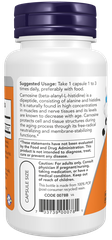 NOW FOODS L-CARNOSINE 500mg / VIÊN UỐNG HỖ TRỢ SỨC KHỎE CƠ BẮP, CẢI THIỆN CHỨC NĂNG NÃO BỘ ( THUẦN CHAY)