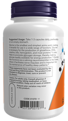 NOW FOODS GLYCINE 1000MG / VIÊN UỐNG CẢI THIỆN GIẤC NGỦ, HỖ TRỢ SỨC KHỎE TOÀN DIỆN ( THUẦN CHAY)